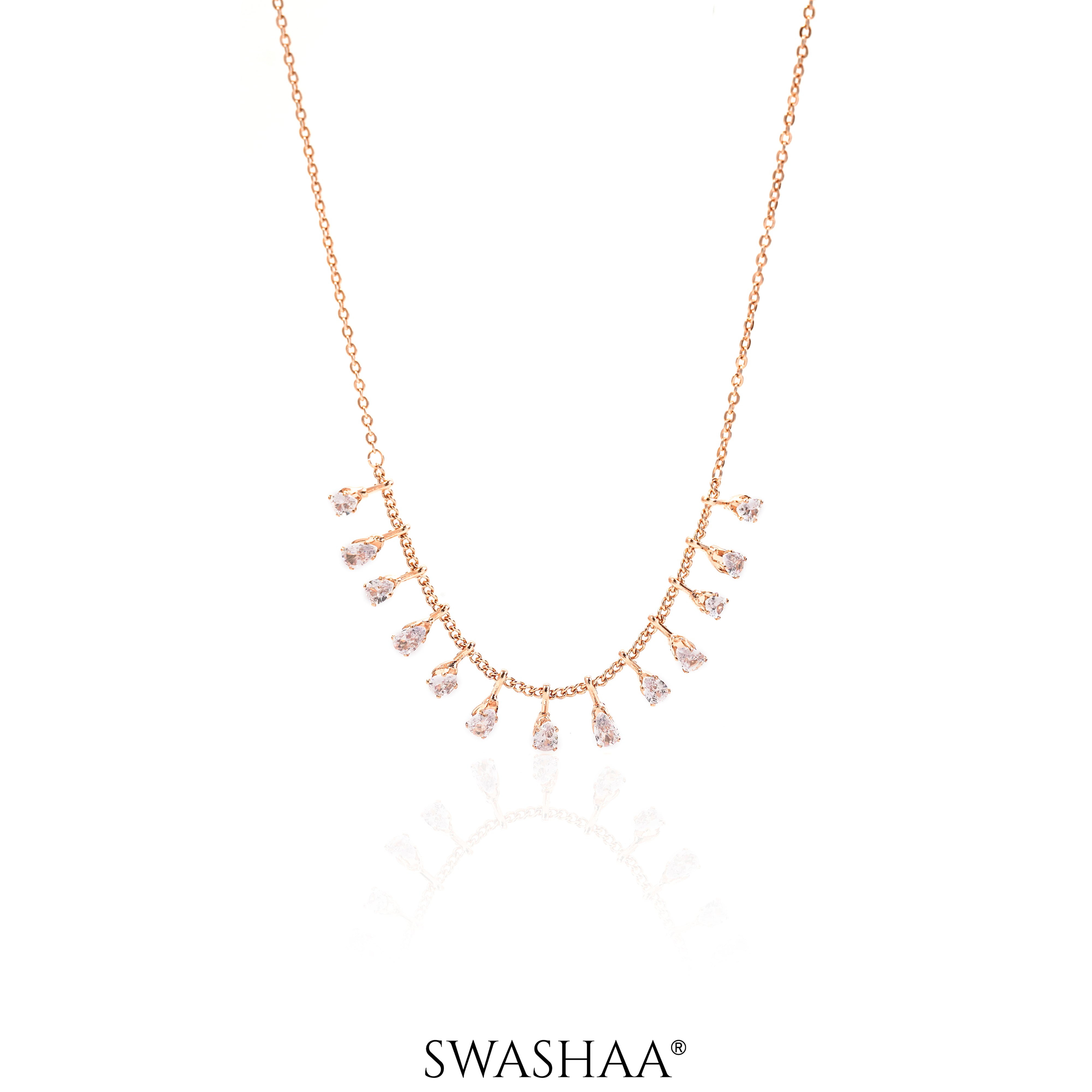 Kylise Rosegold Plated Choker