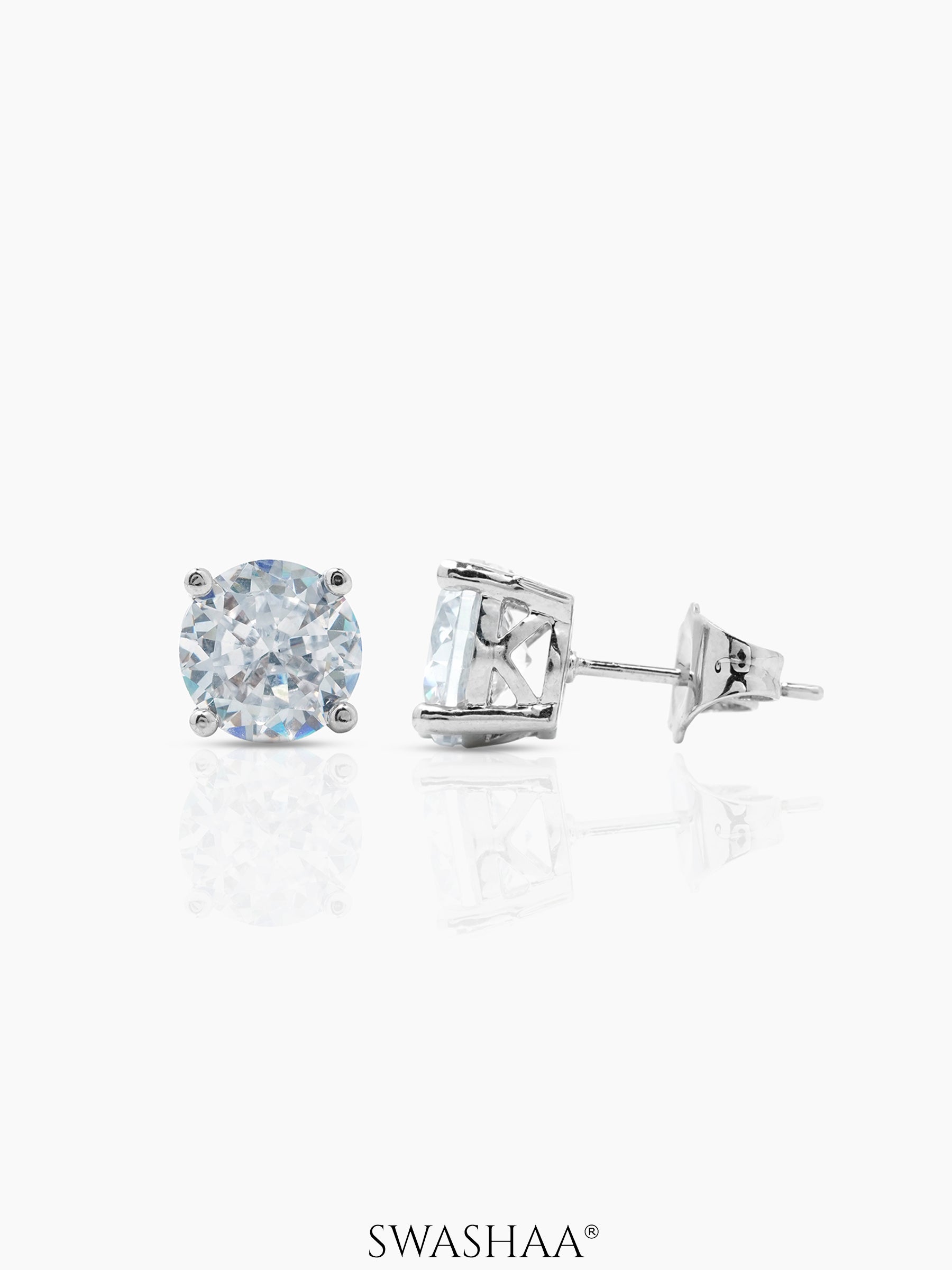 Kael Solitaire Men's Stud Earrings