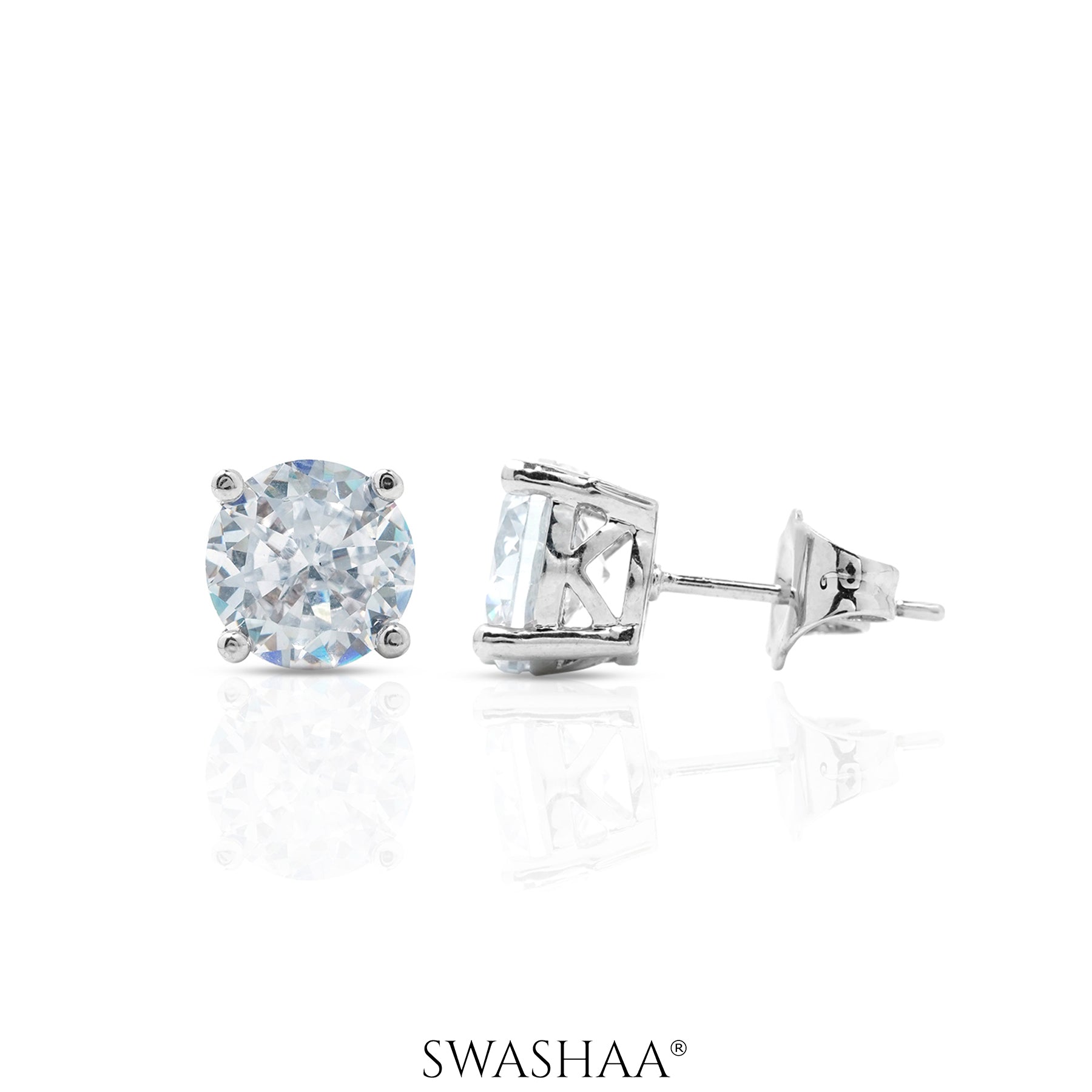 Kael Solitaire Women's Stud Earrings