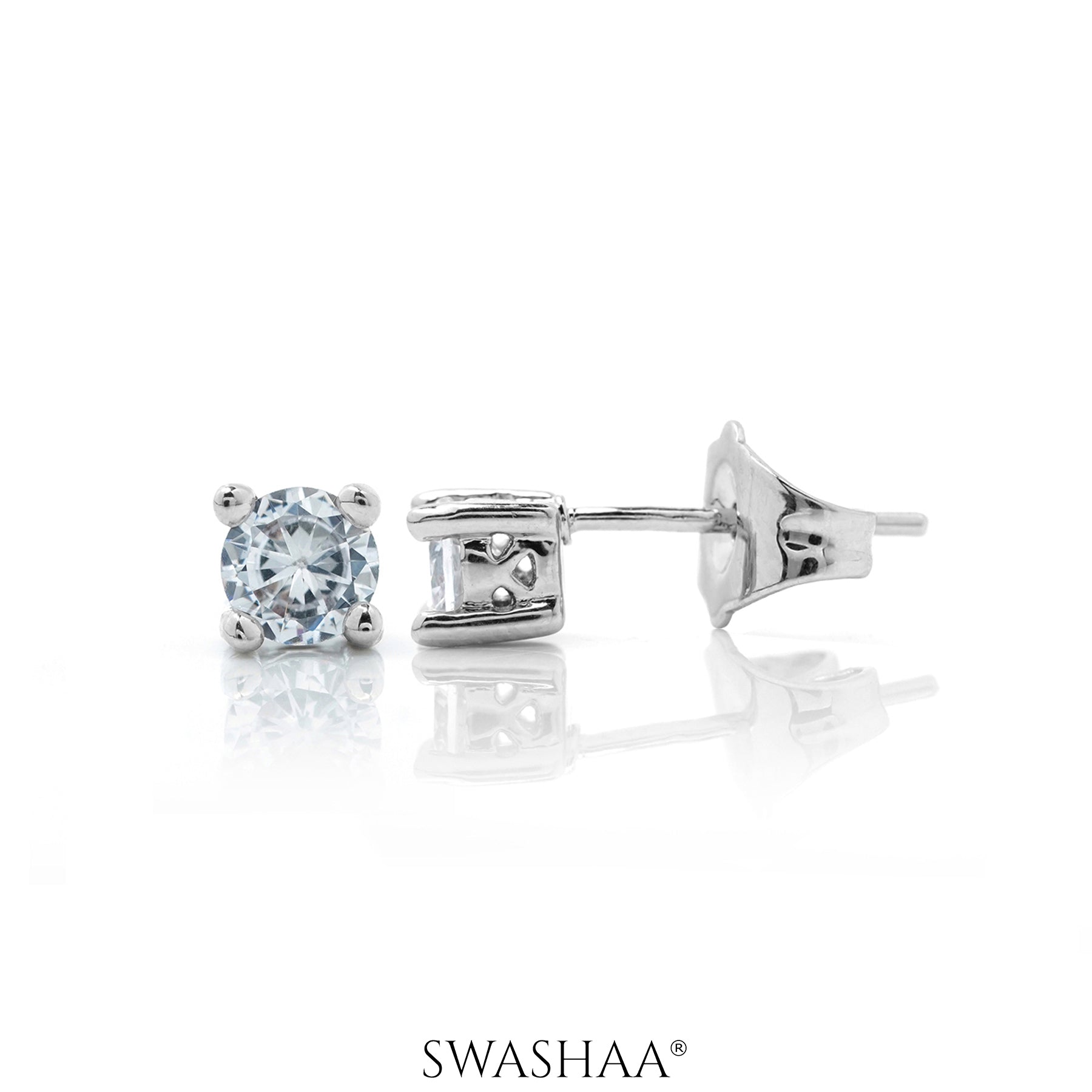 Kael Solitaire Women's Stud Earrings