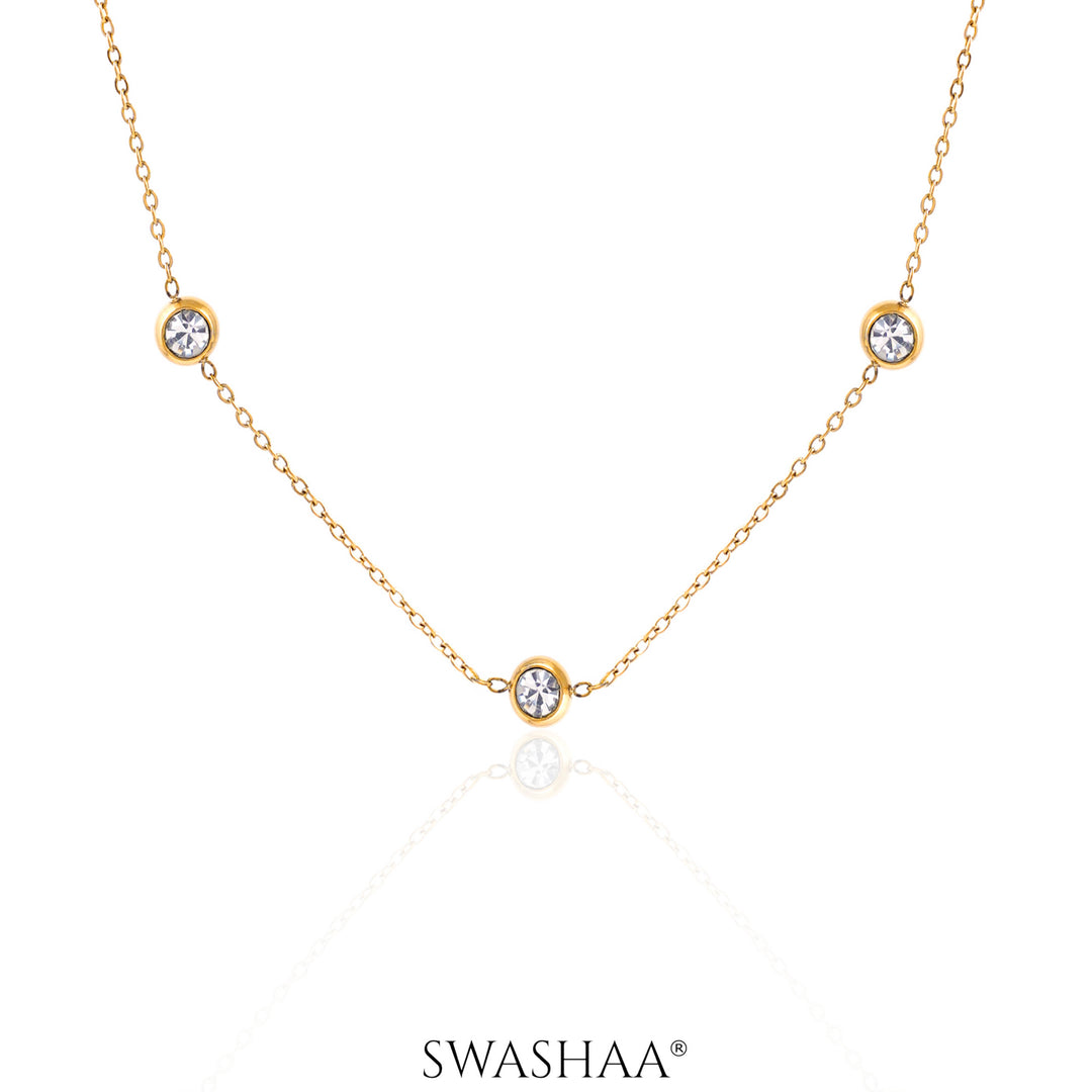 Kaima Diamond 18K Gold Plated Choker