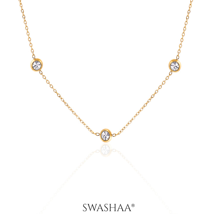 Kaima Diamond 18K Gold Plated Choker