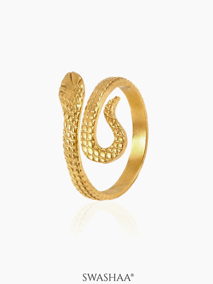 Karrisa Snake 18K Gold Plated Ring