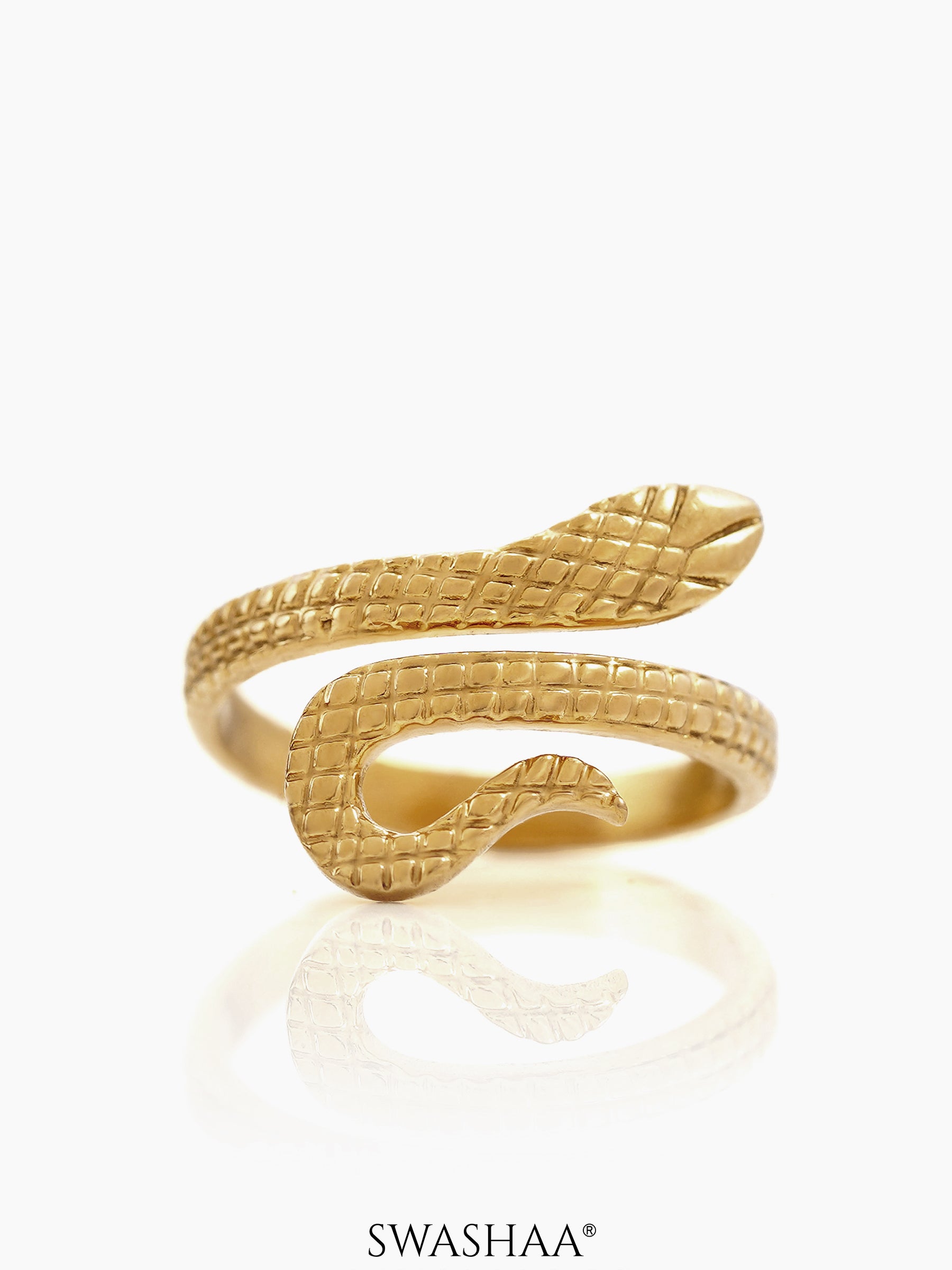 Karrisa Snake 18K Gold Plated Ring