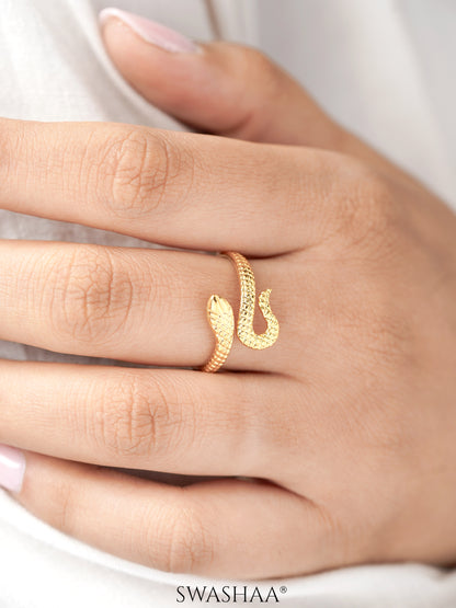 Karrisa Snake 18K Gold Plated Ring
