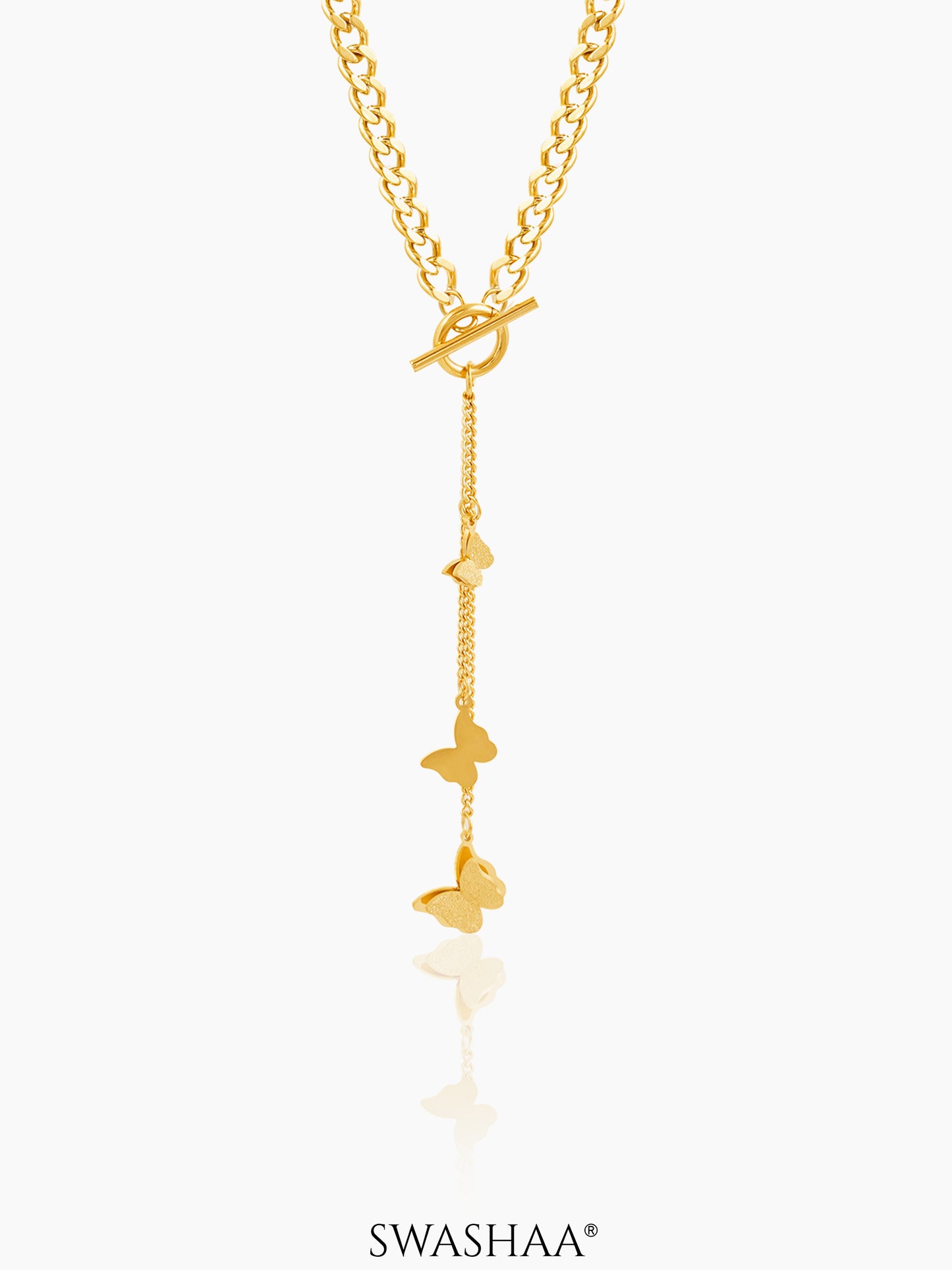 Kenya Butterfly 18K Gold Plated Necklace