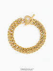 Kian Link Layered 18K Gold Plated Bracelet