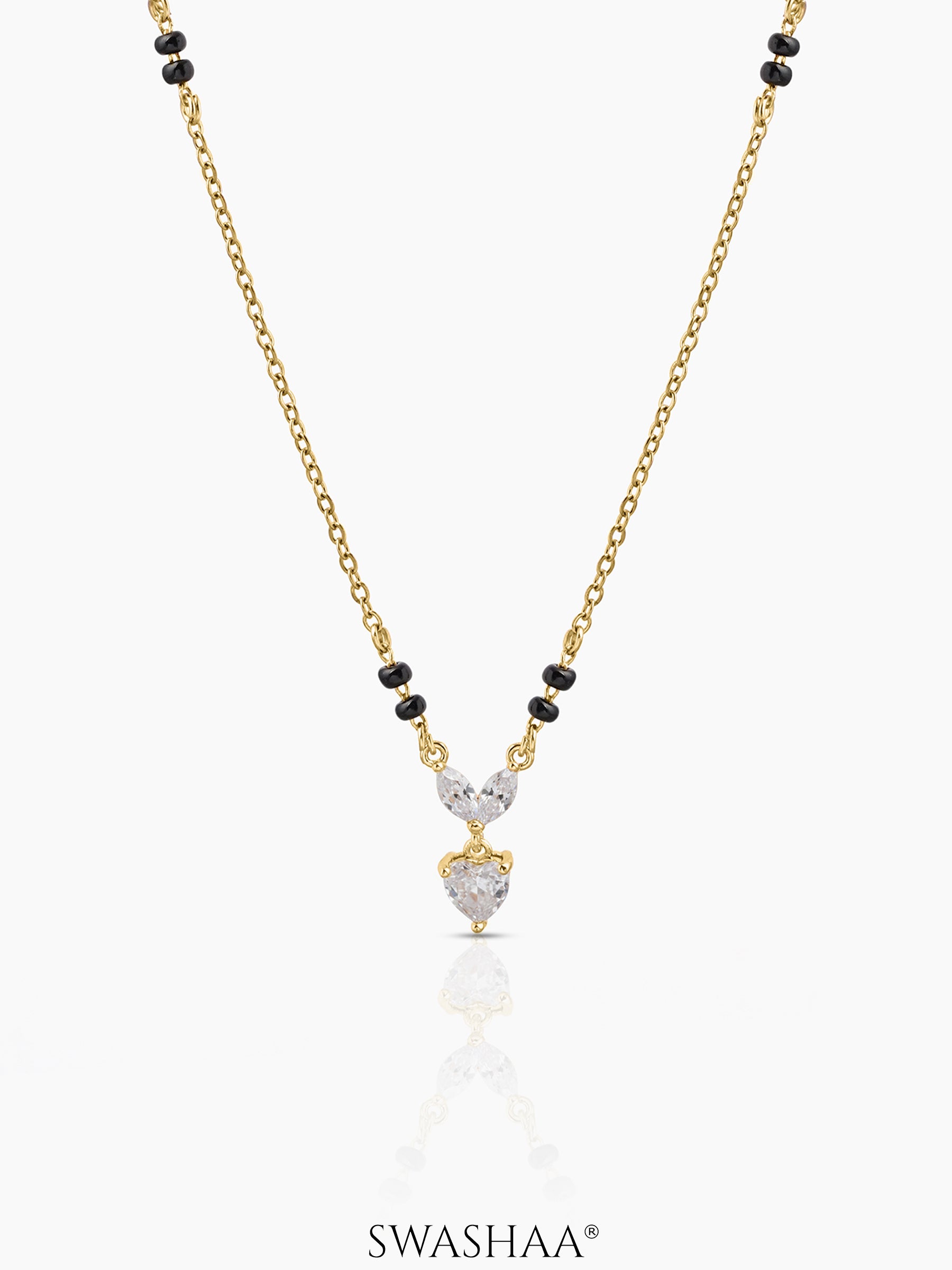 Kireya Solitaire Heart mangalsutra - Swashaa