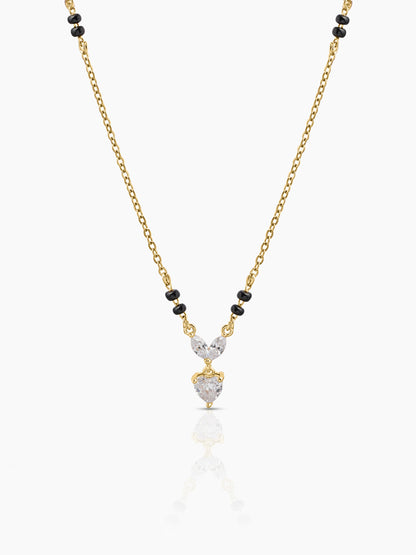 Kireya Solitaire Heart 18K Gold Plated mangalsutra