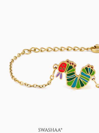 Kiro Snail Charms 18K Gold Plated Kid's Loose Bracelet