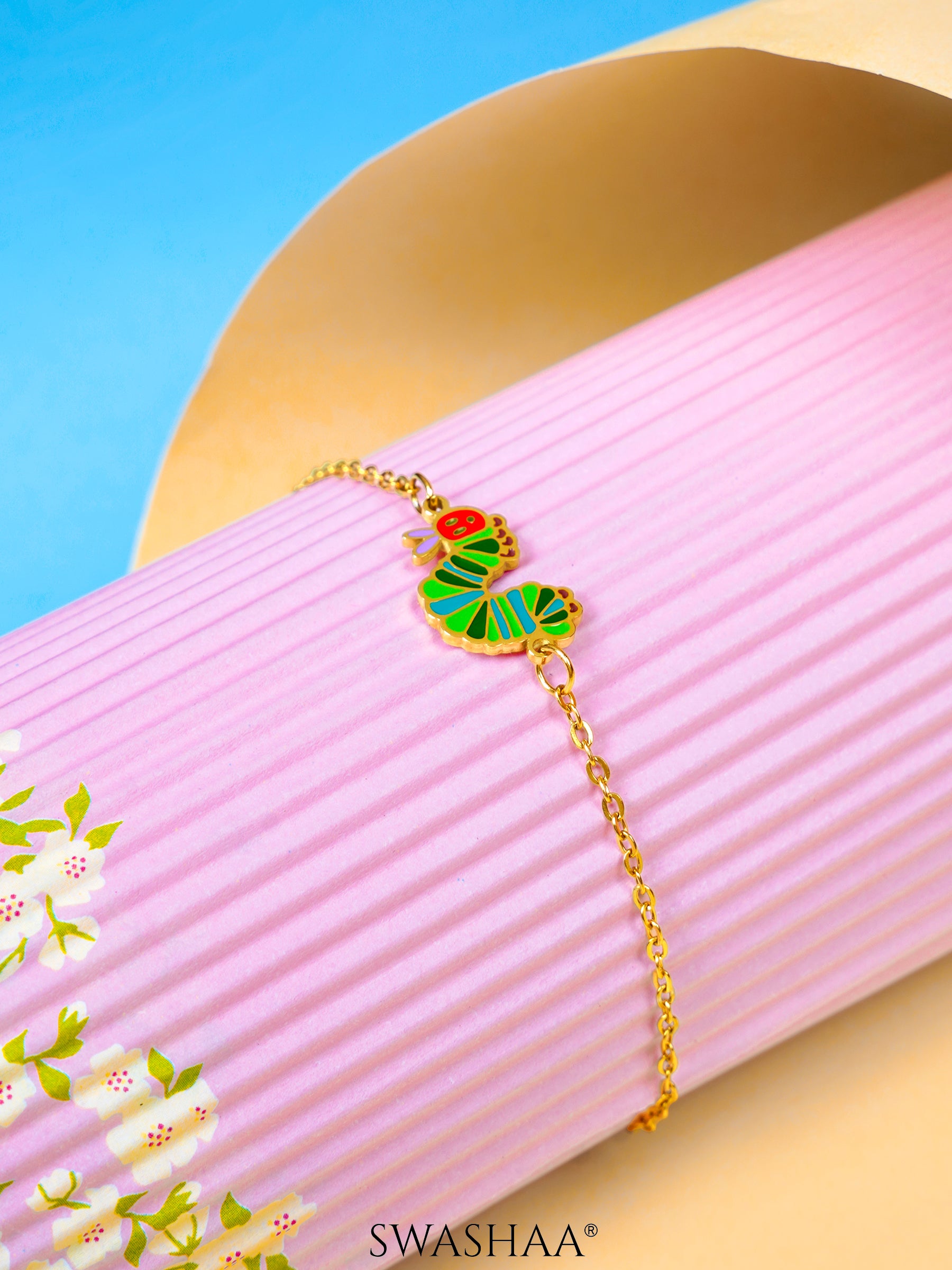 Kiro Snail Charms 18K Gold Plated Kid's Loose Bracelet