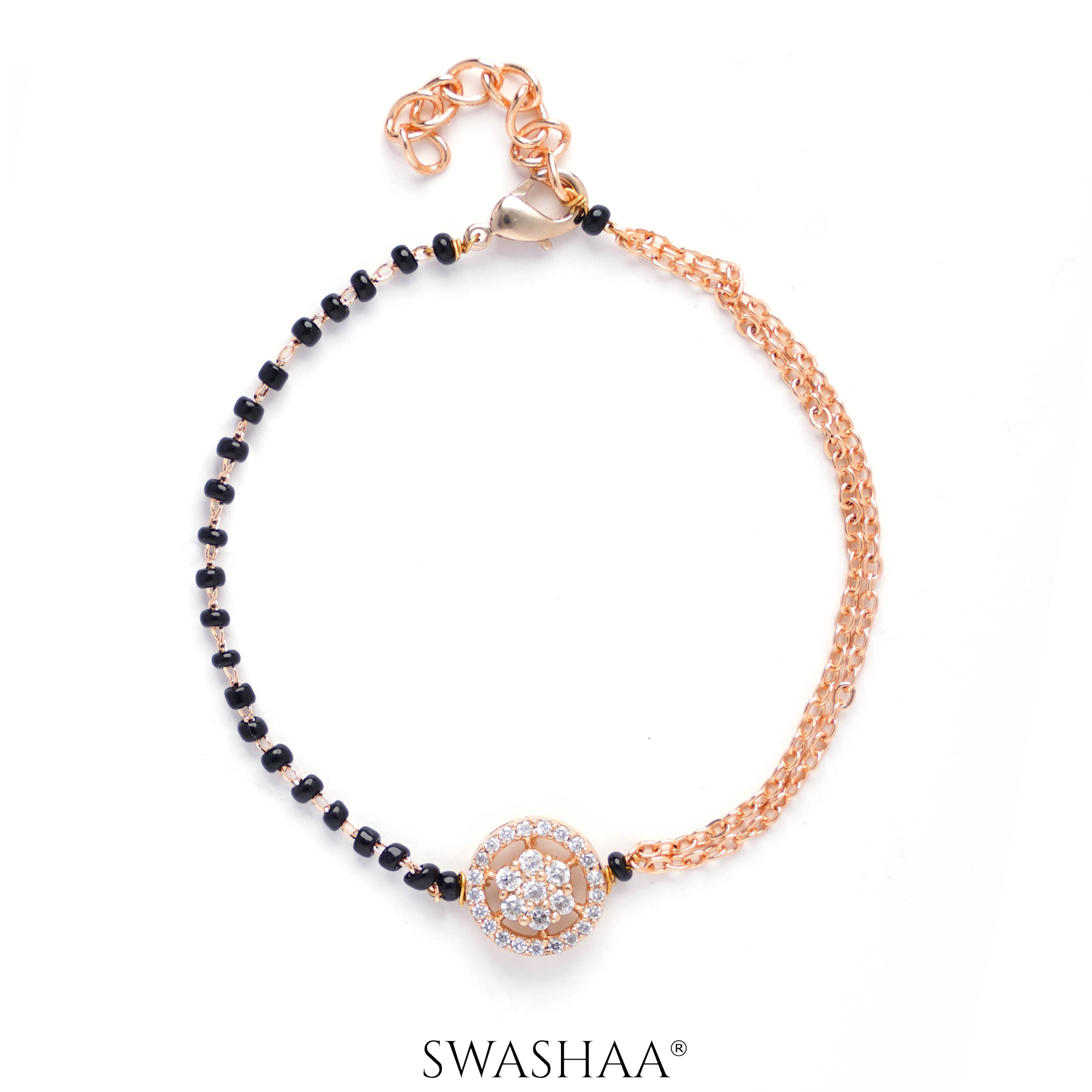 Kisna Rosegold Plated Mangalsutra Bracelet