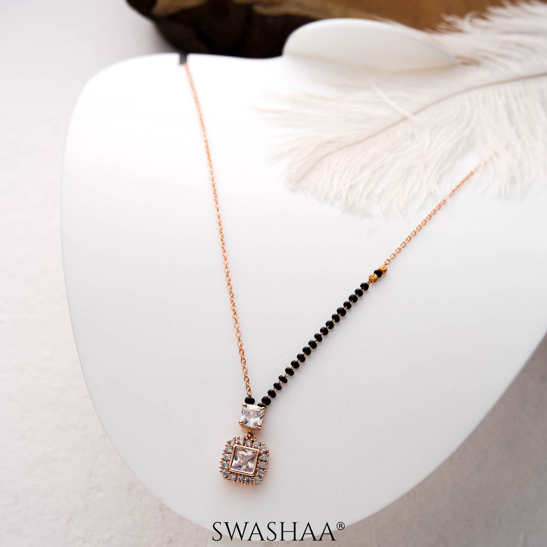 Kissha Rosegold Plated Mangalsutra