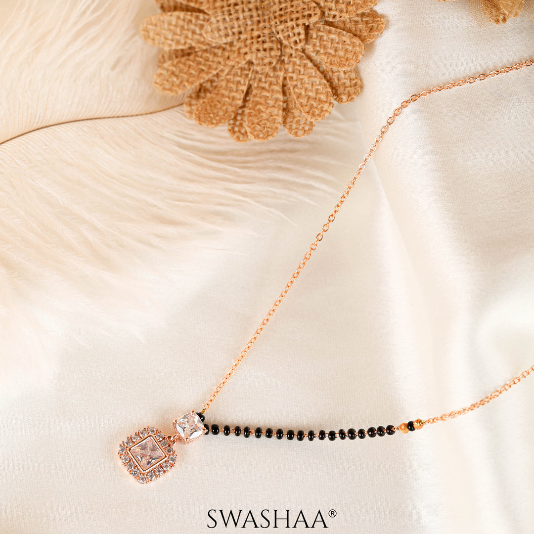 Kissha Rosegold Plated Mangalsutra