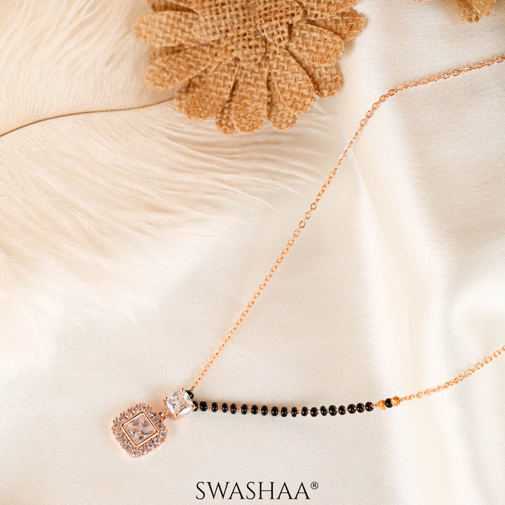 Kissha Rosegold Plated Mangalsutra