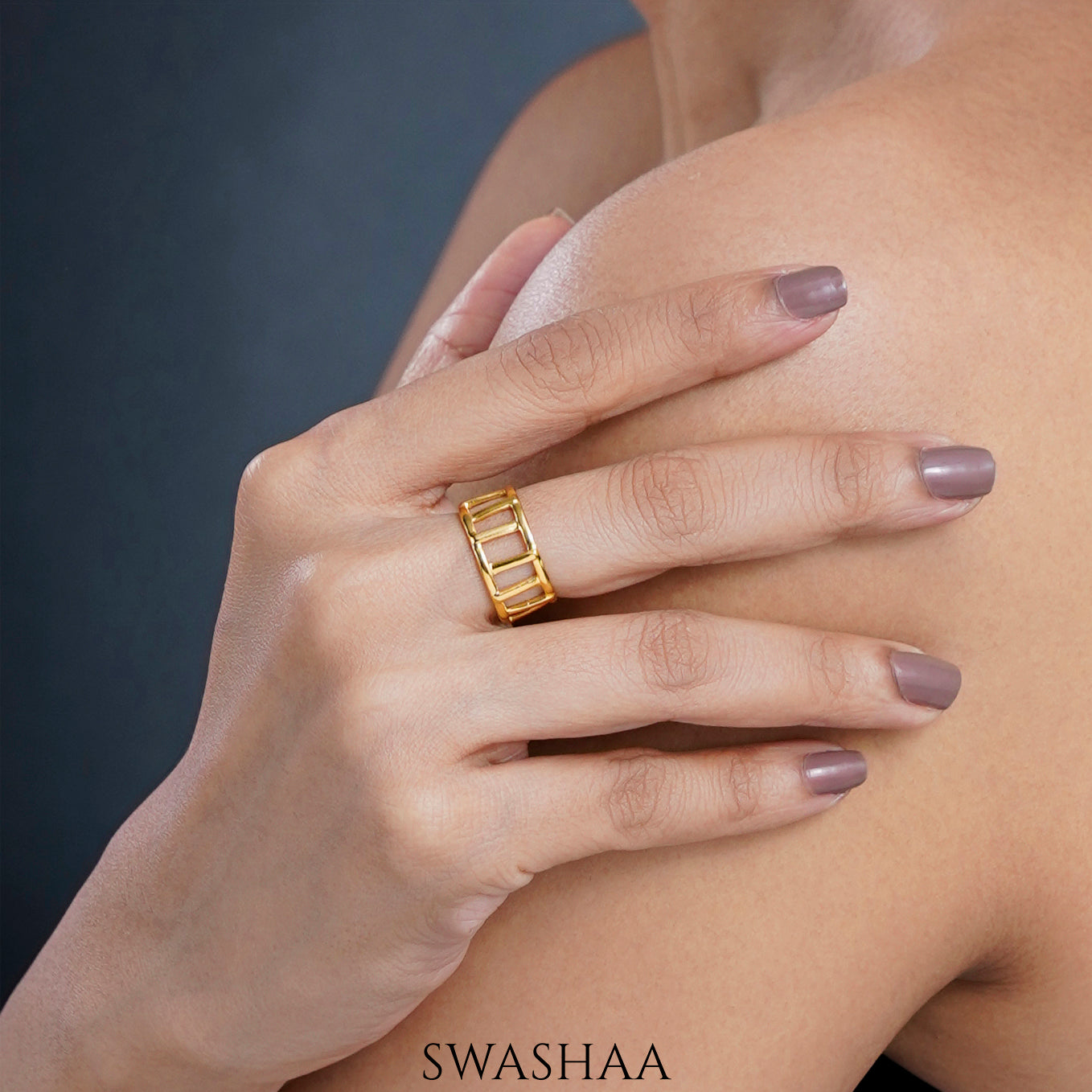 Kiya 18K Gold Plated Ring