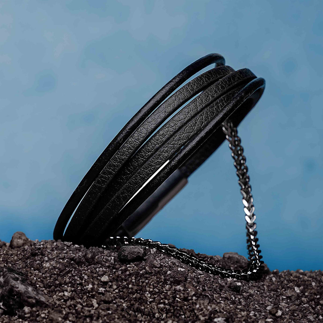 Kole Men's Leather Bracelet