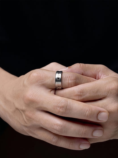 Korvian Diamond Men's Ring - Swashaa