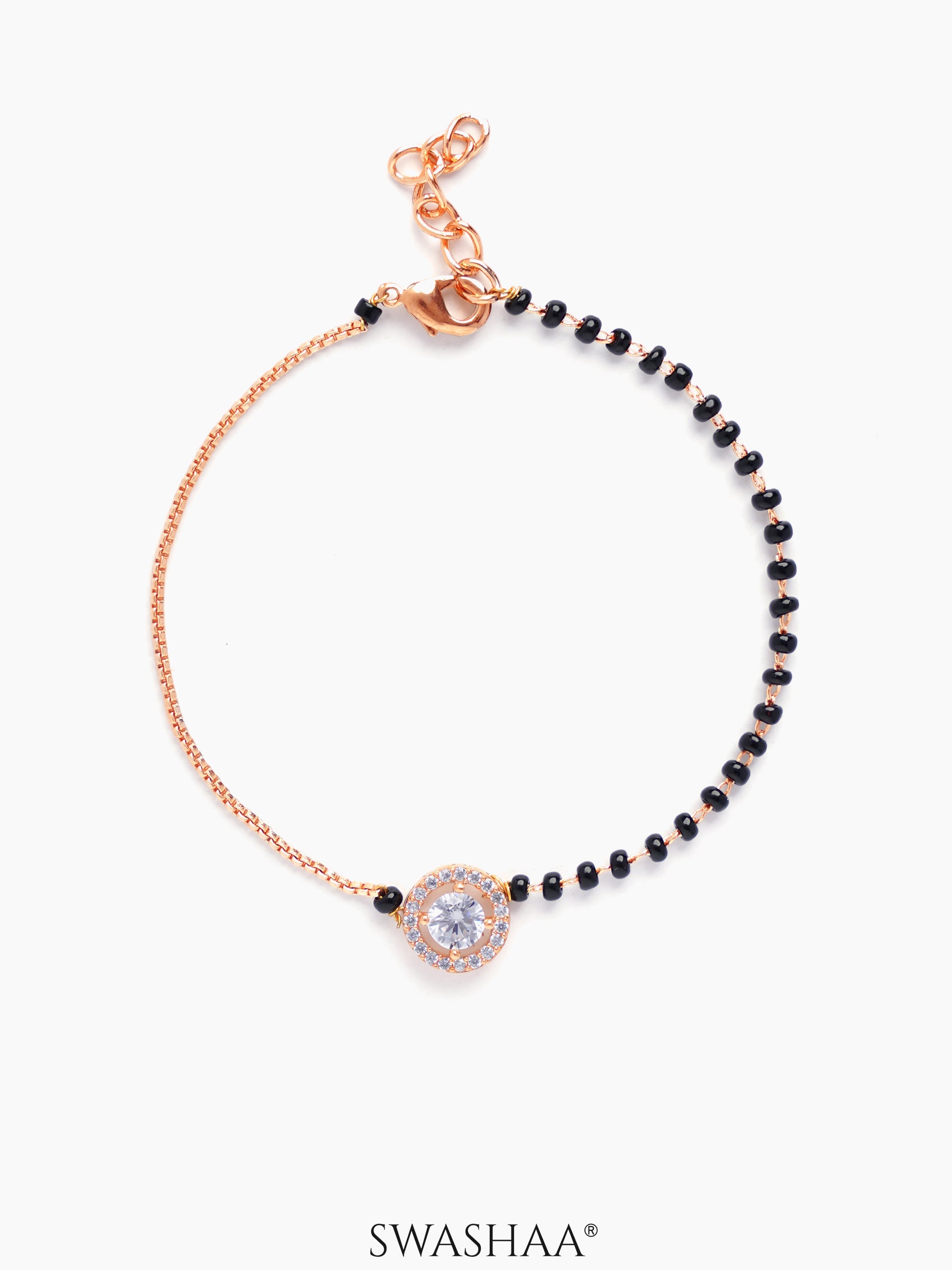 Krina Rosegold Plated Mangalsutra Bracelet