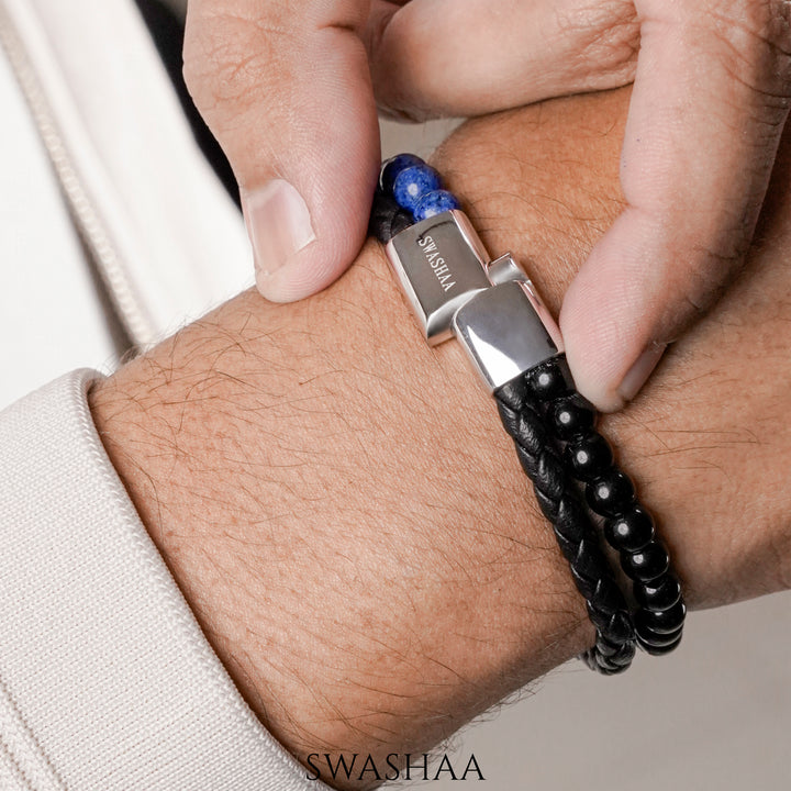 Kseas Men's Leather Bracelet