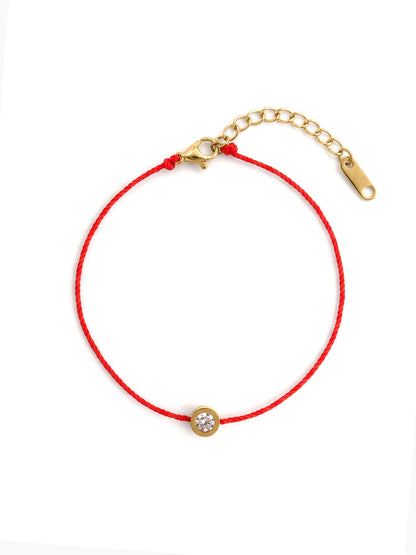Kush Solitaire 18K Gold Plated Rakhi