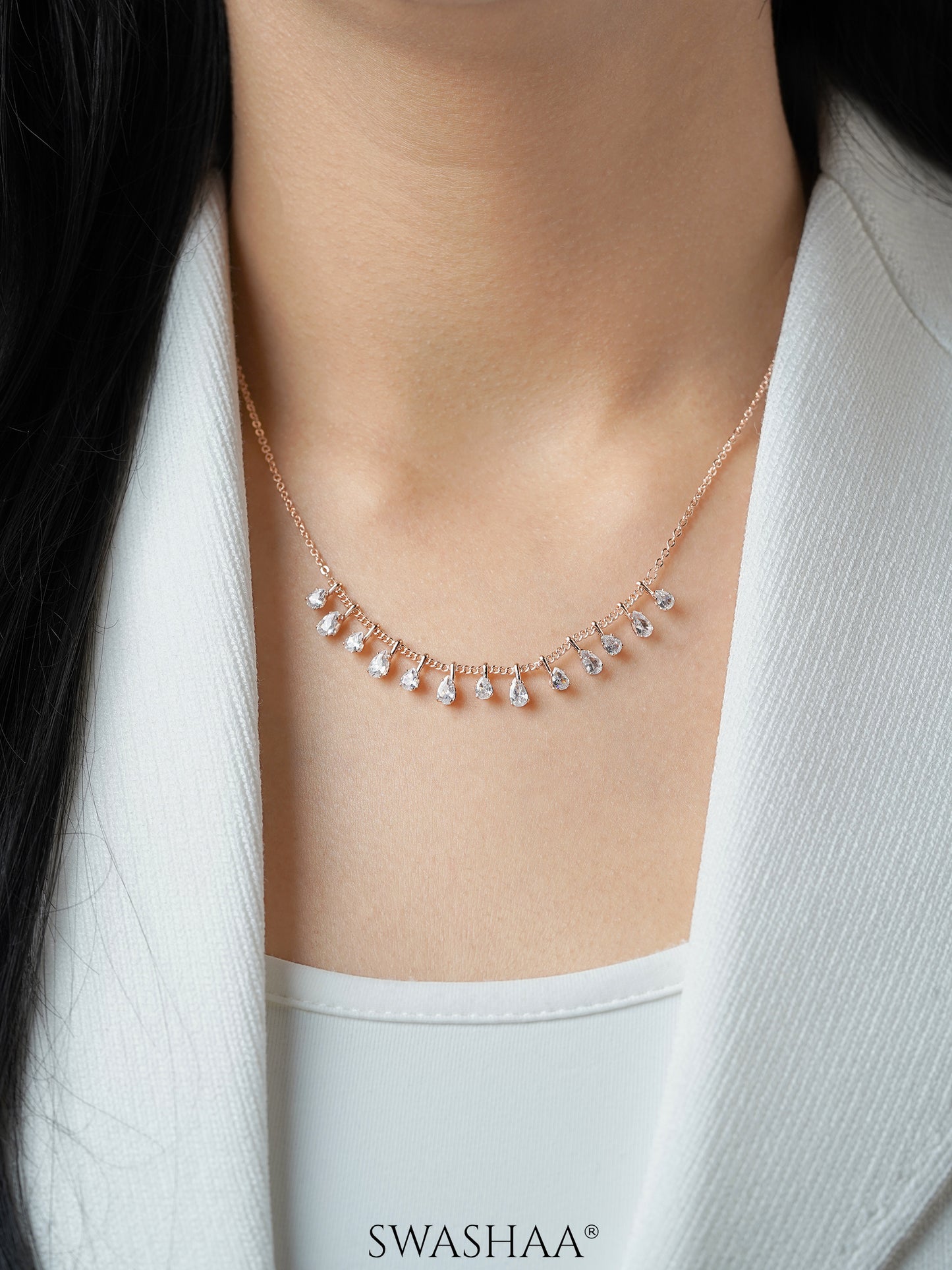 Kylise Rosegold Plated Choker