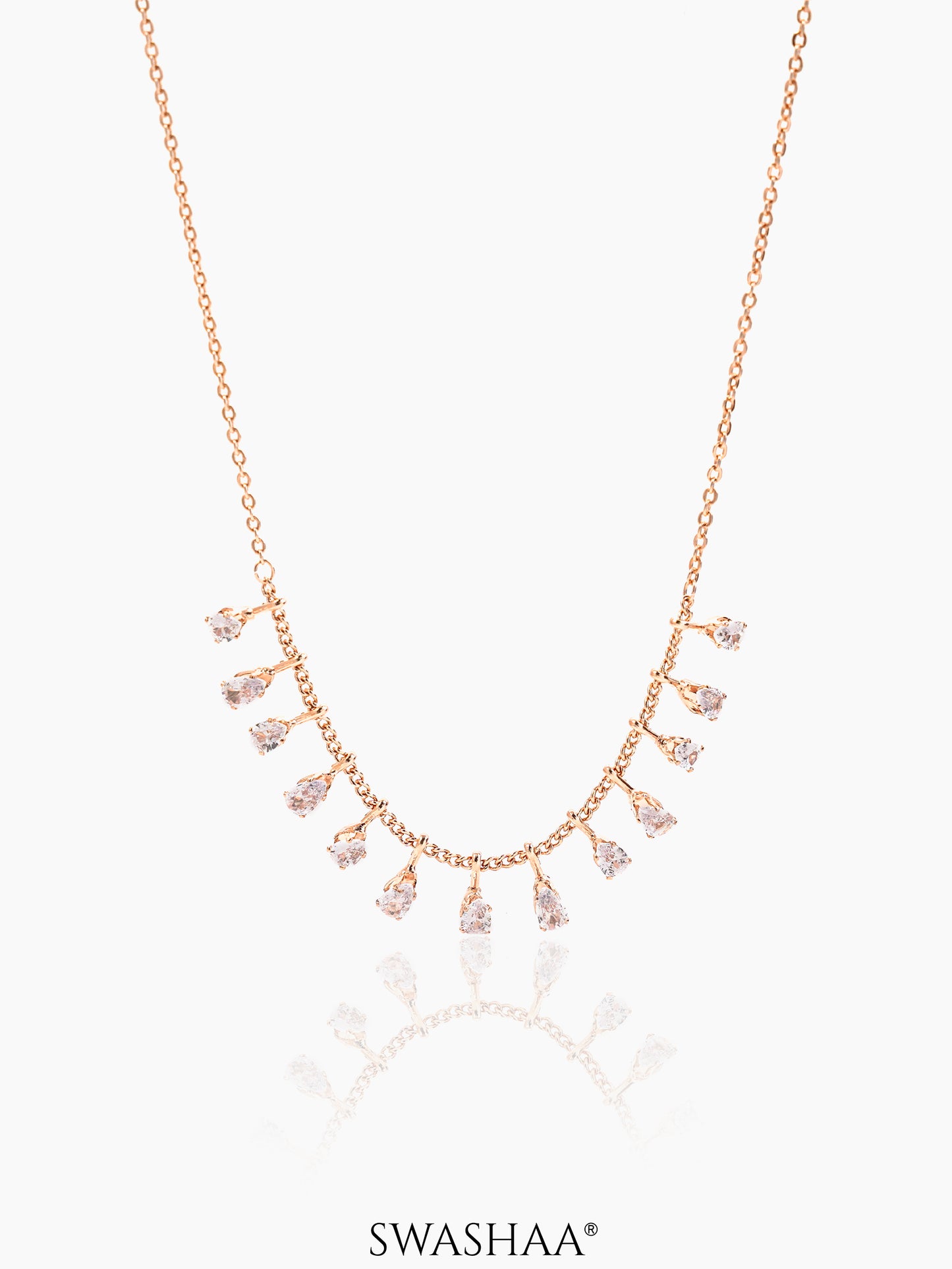 Kylise Rosegold Plated Choker