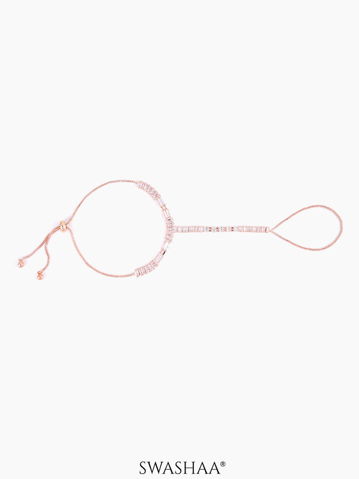 Lakshya Rosegold  Plated Ring Bracelet