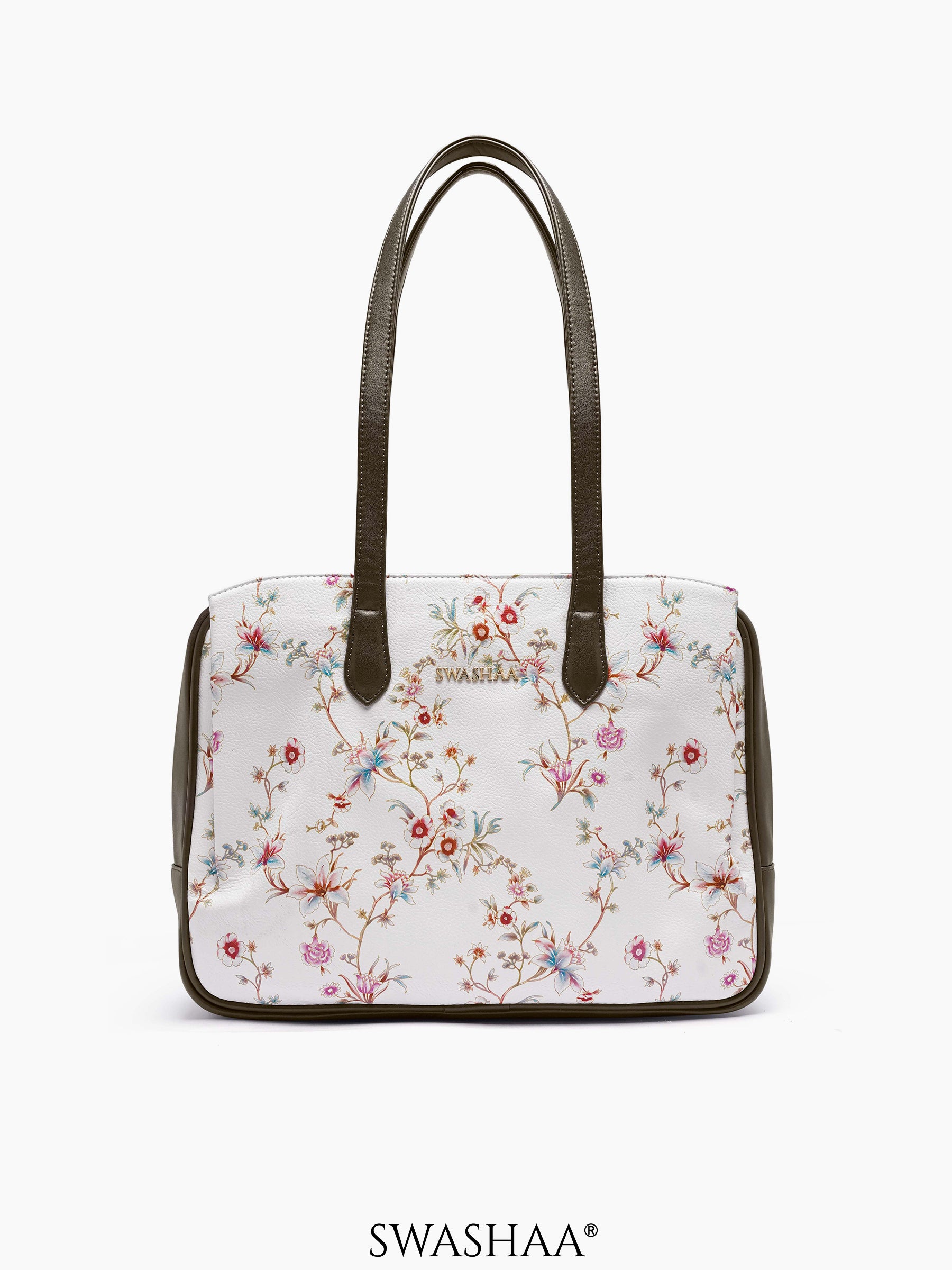 Lavish Loom Leather Tote Bag
