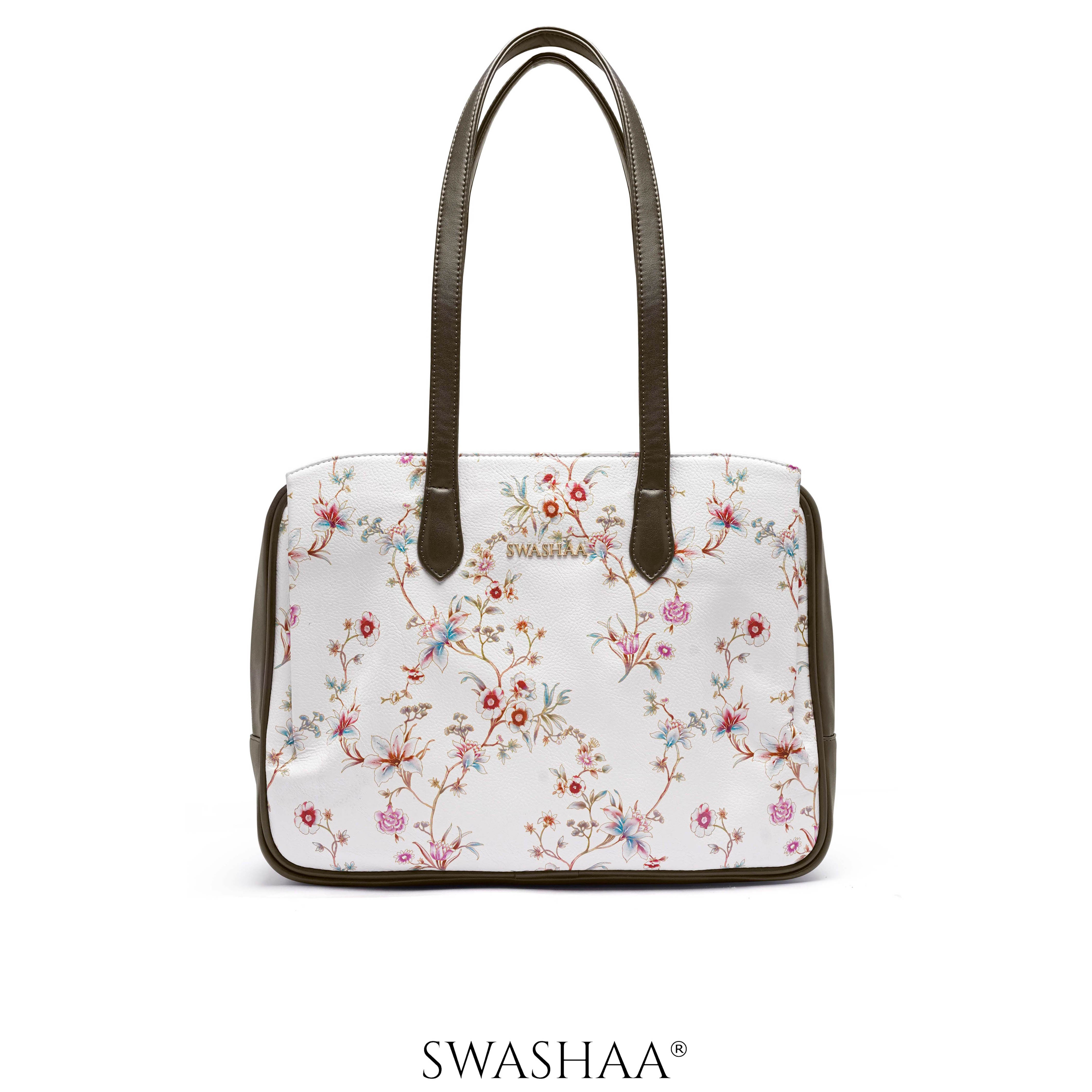 Lavish Loom Leather Tote Bag