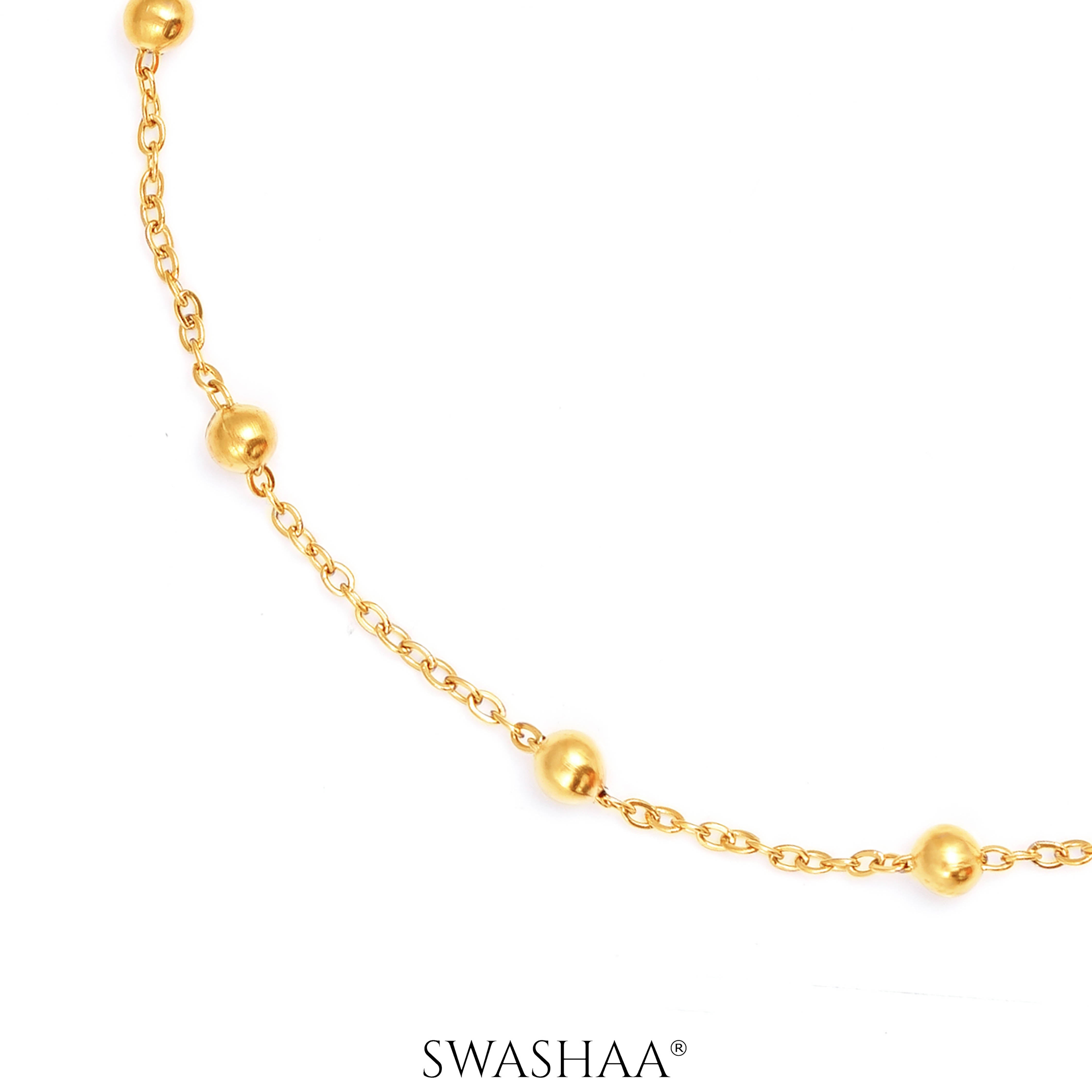 Leora Opal Dots 18K Gold Plated Women's Anklet