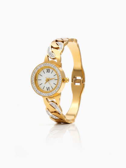 Lexi Diamond 18K Gold Plated Women’s Watch