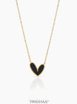 Liana Black Heart Necklace