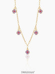 Lilac Charms 18K Gold Plated Kid's Necklace