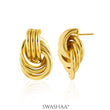 Linguine 18K Gold Plated Earrings