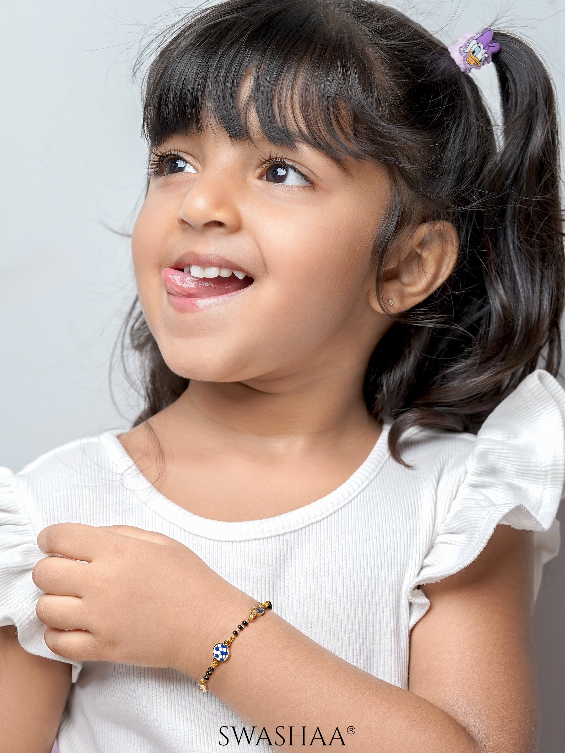 Little Champion Football Charms 18K Gold Plated Kid's Nazariya Loose  Bracelet