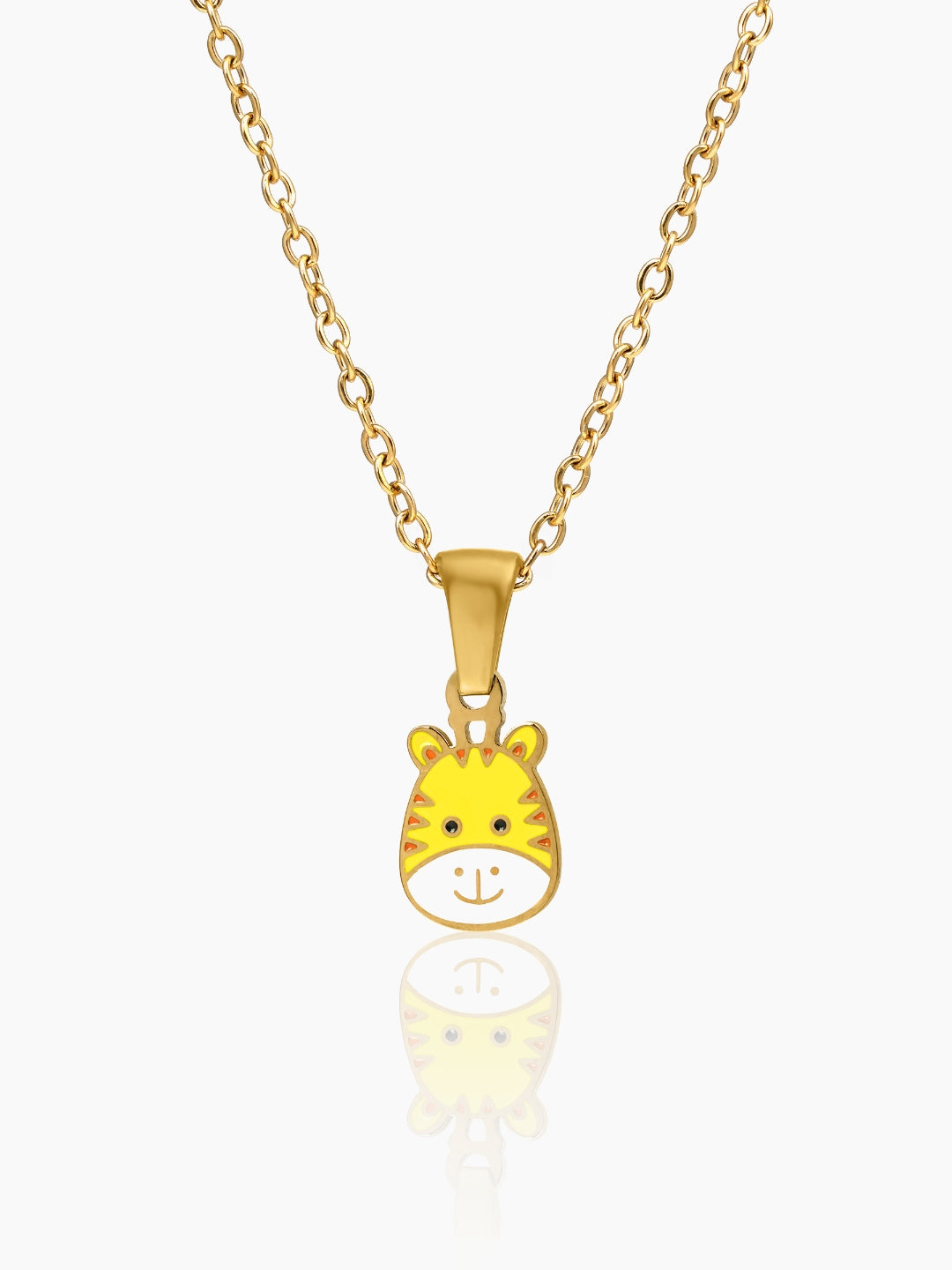 Little Giraffe Charm 18K Gold Plated Kid's Chain Pendant Necklase
