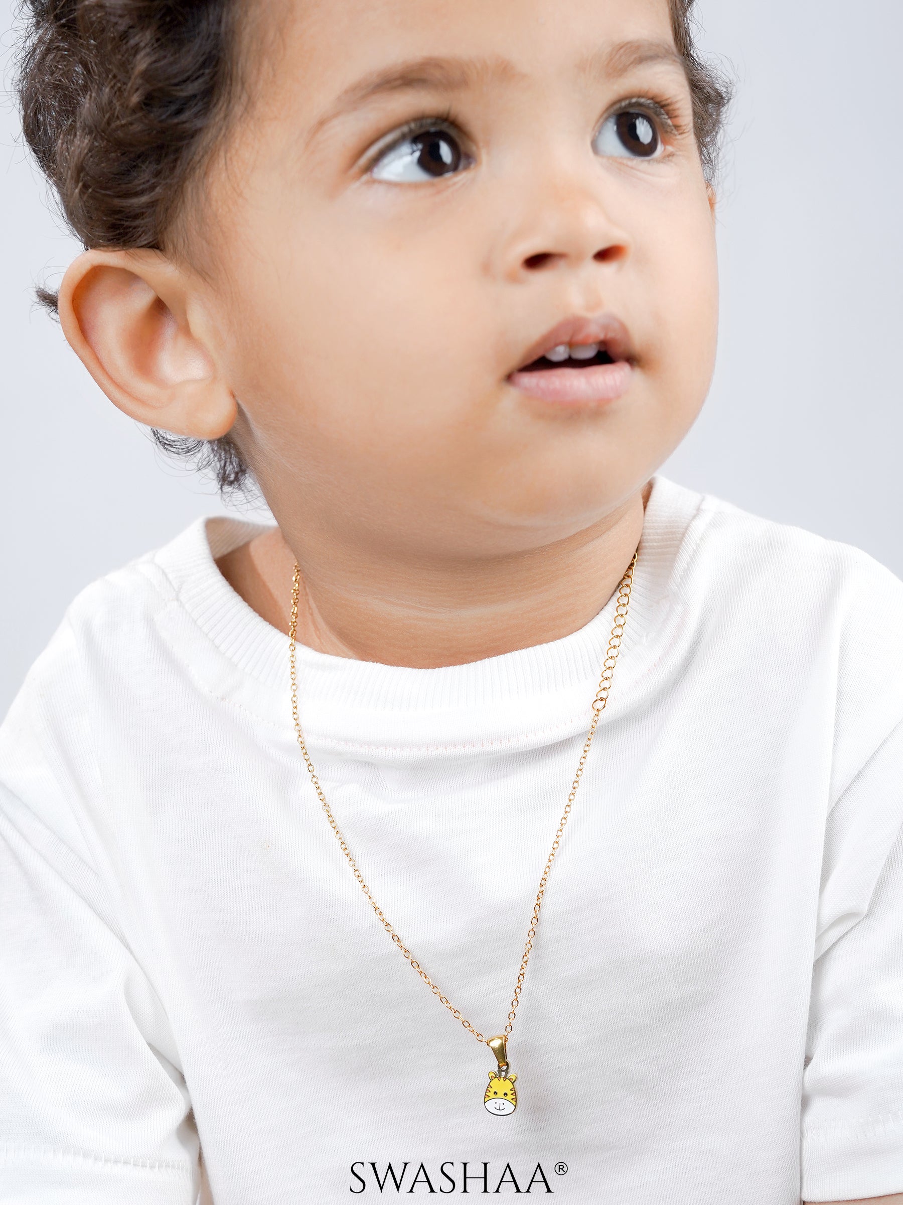 Little Giraffe 18K Gold Plated Kid's Chain Pendant