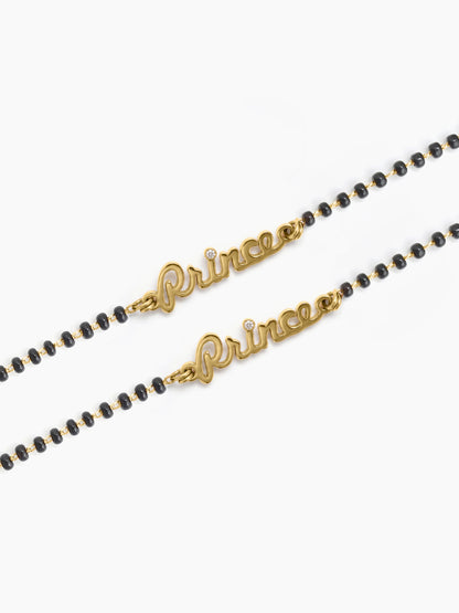 Little Prince Solitaire 18K Gold Plated Kid's Nazariya Bracelets