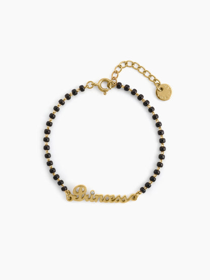 Little Princess Solitaire 18K Gold Plated Kid's Nazariya Bracelets