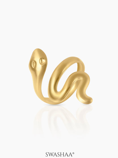 Lizz Snake 18K Gold Plated Ring