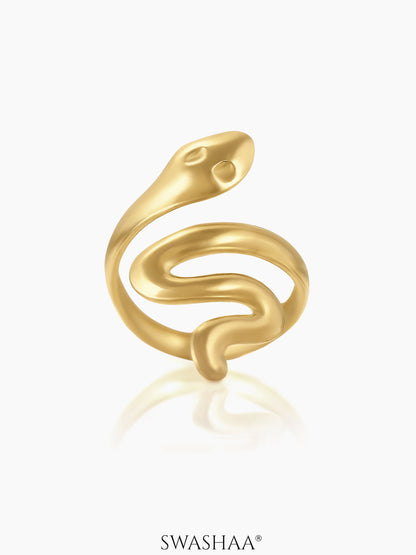Lizz Snake 18K Gold Plated Ring