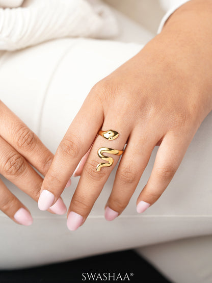 Lizz Snake 18K Gold Plated Ring