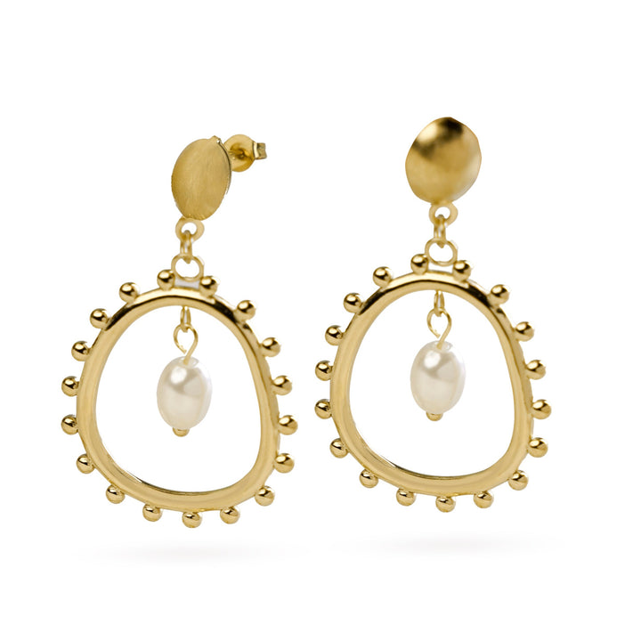 Loha Pearl 18K Gold Plated Earrings