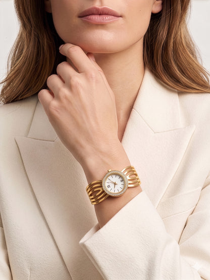 Loravia 18K Gold Plated Women's Watch - Swashaa