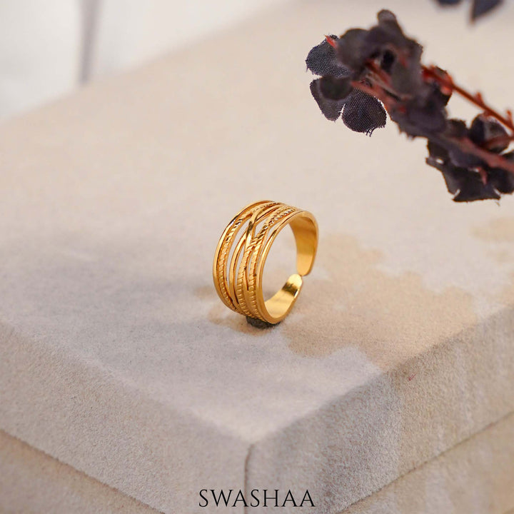 Lucca 18K Gold Plated Ring