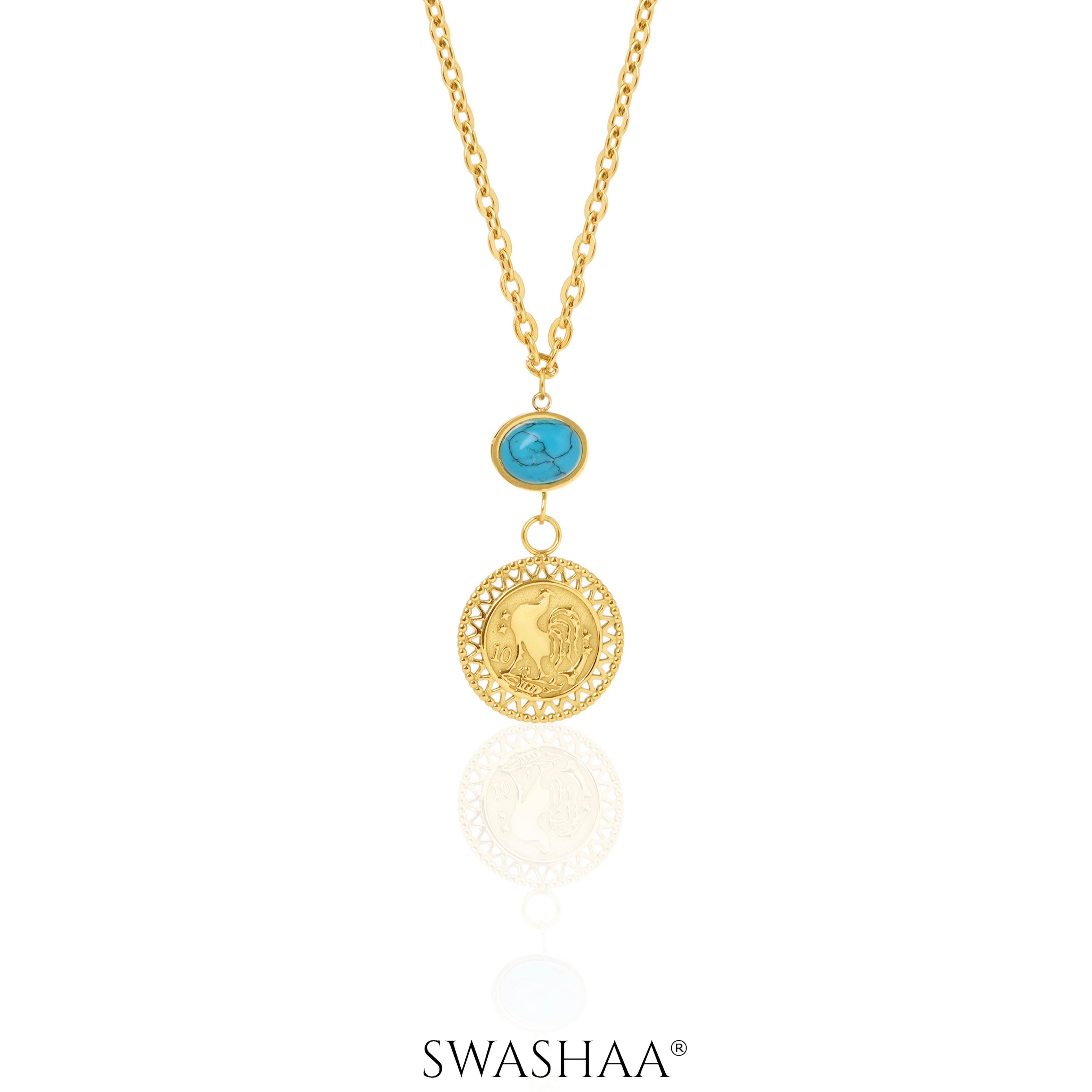 Luck Charm 18K Gold Plated Necklace