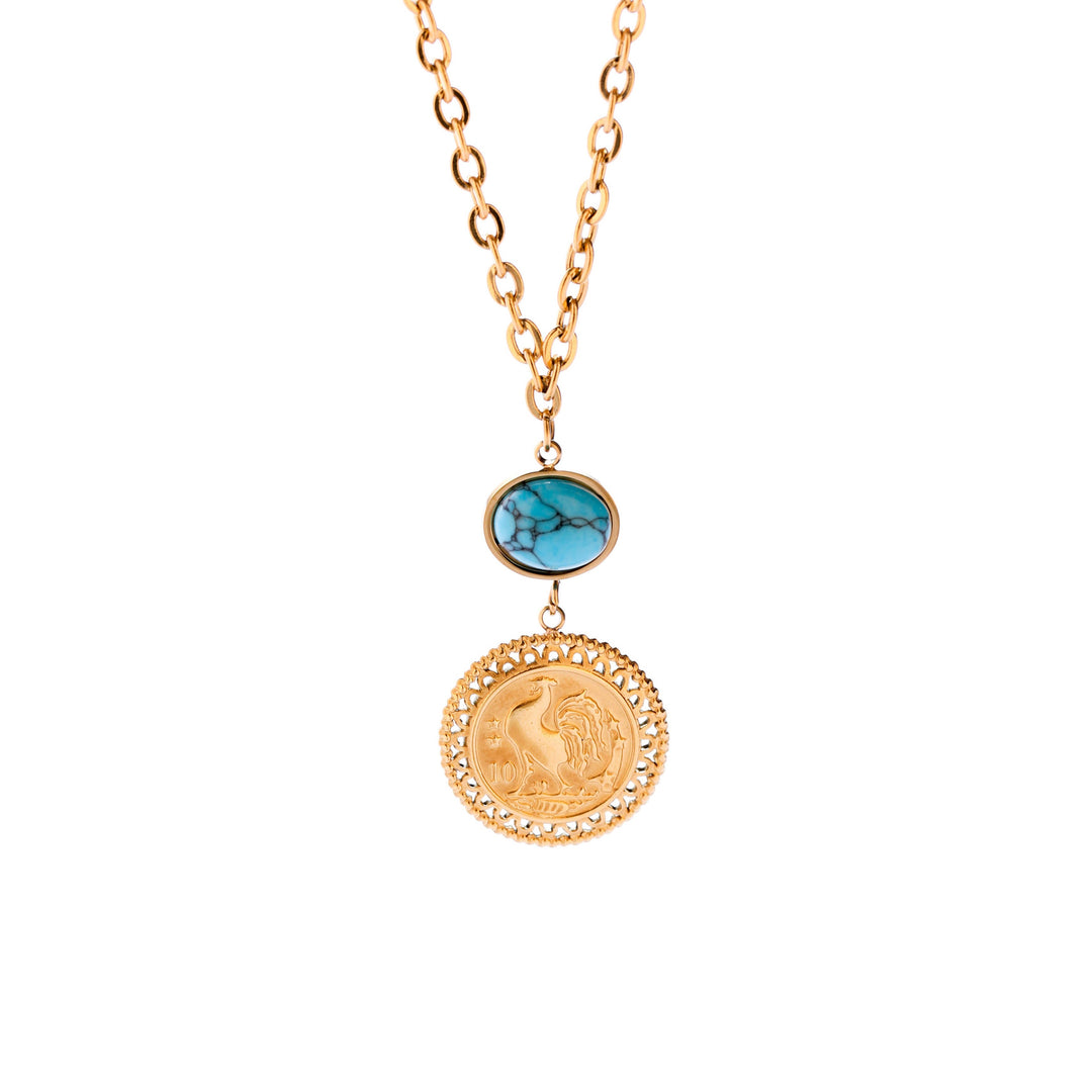 Luck Charm 18K Gold Plated Necklace