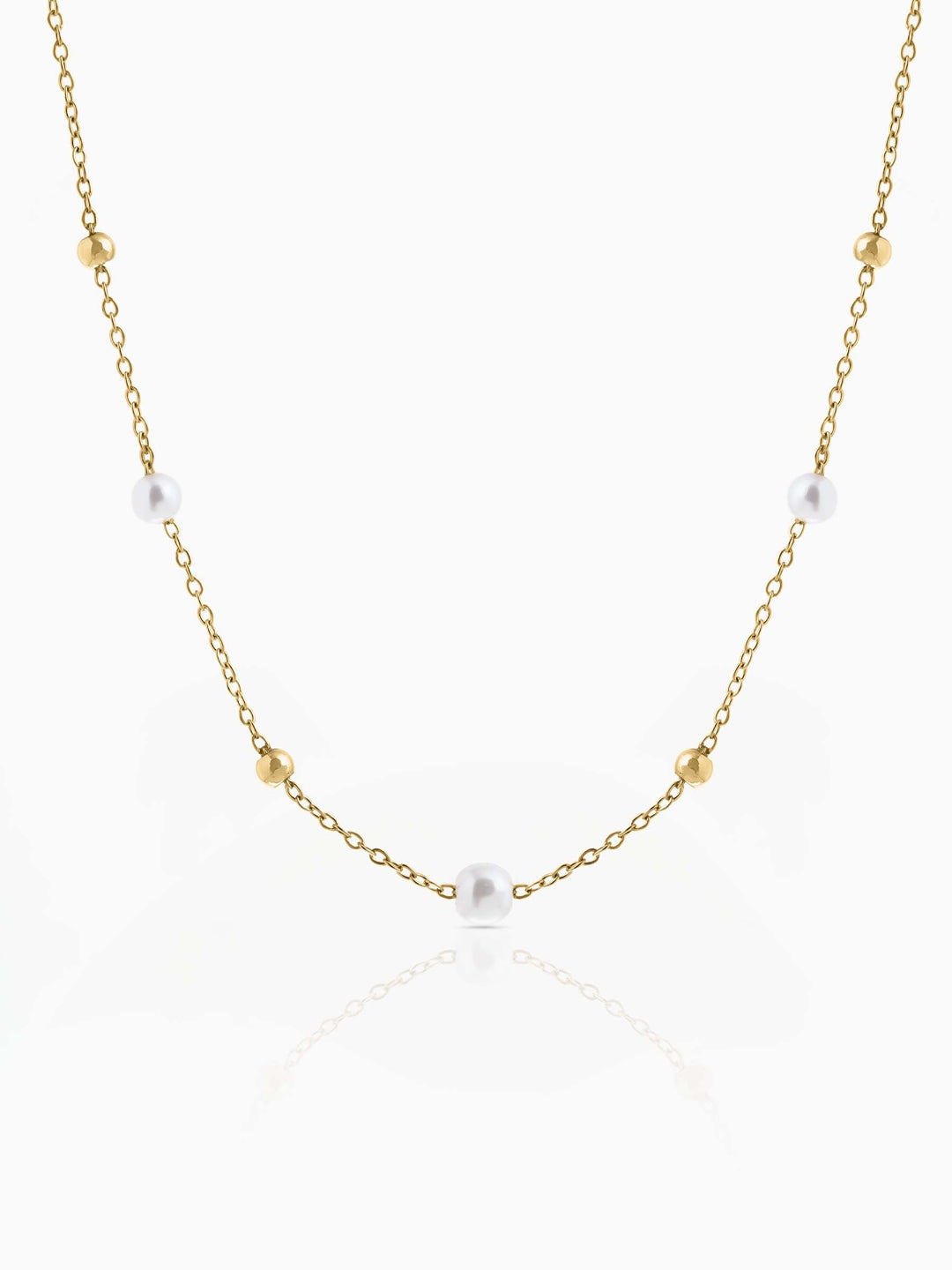 Luni Pearl 18K Gold Plated Charms Kid's Necklace