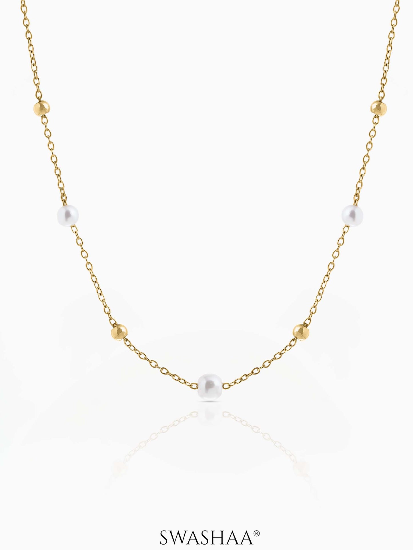 Luni Pearl Beads 18K Gold Plated Kid’s Necklace
